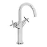 Vitra Origin Classic Basin Mixer with Cross Handles for Bowls Chrome