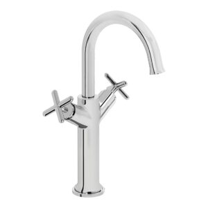 Vitra Origin Classic Basin Mixer with Cross Handles for Bowls Chrome