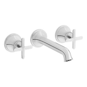 Vitra Origin Classic Wall-Mounted 3 Hole Basin Mixer Chrome