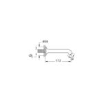 Vitra Origin Classic Bath Spout Chrome