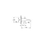 Vitra Suit Showering Bath Spout Chrome
