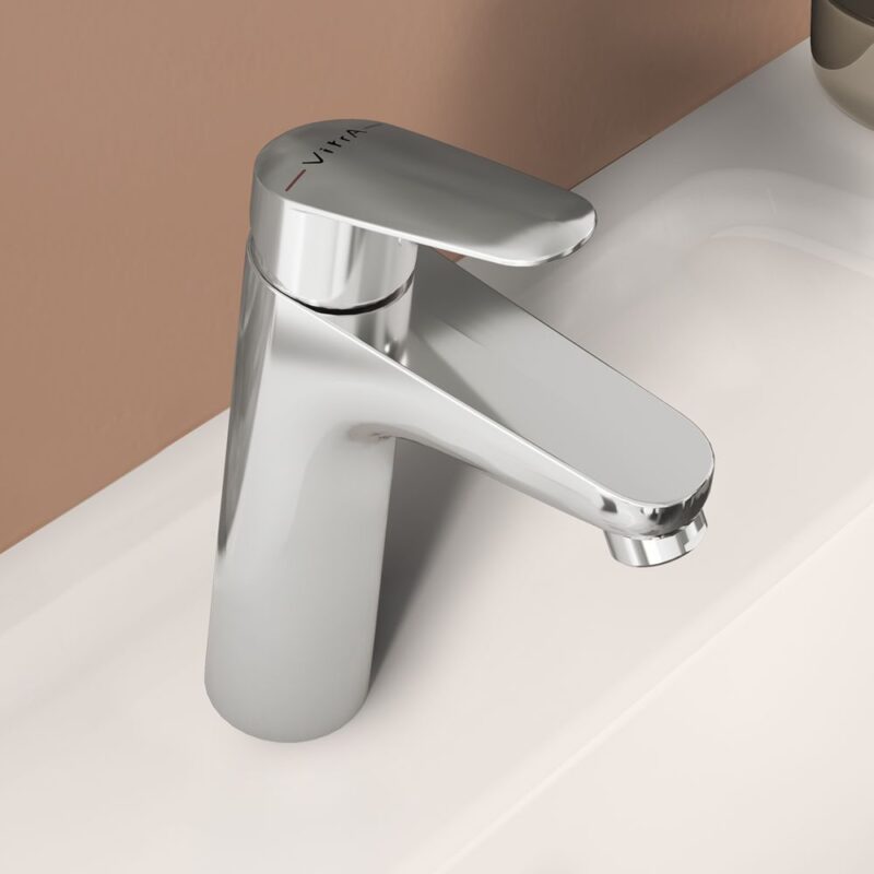 Vitra Flow Round Large Basin Mixer Chrome