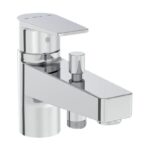 Vitra Flow Square Mono Bath Shower Mixer Chrome