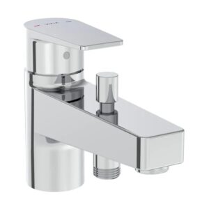 Vitra Flow Square Mono Bath Shower Mixer Chrome