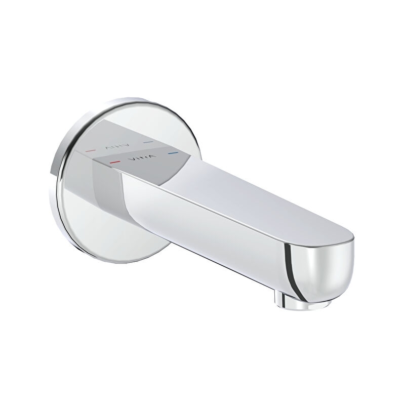 Vitra Flow Soft/Round Bath Spout Chrome Vitra Flow Soft/Round Bath Spout Chrome