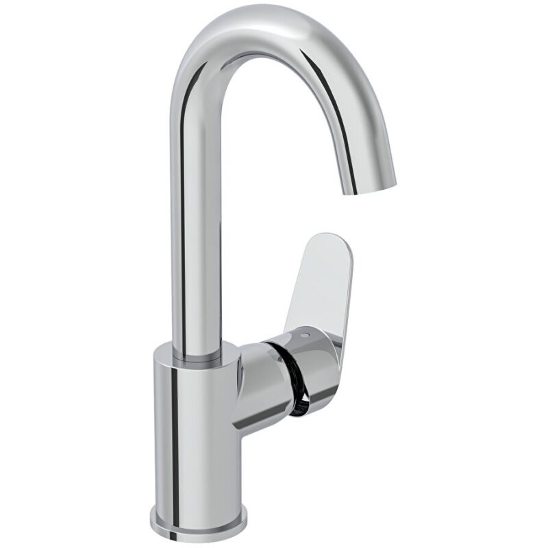 Vitra Flow Round Basin Mixer with Swivel Spout Chrome Vitra Flow Round Basin Mixer with Swivel Spout Chrome