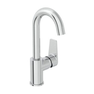 Vitra Flow Square Basin Mixer Swivel Chrome