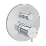Vitra Round Thermostatic 2 Way Concealed Mixer Chrome