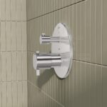 Vitra Round Thermostatic 2 Way Concealed Mixer Chrome