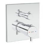Vitra Square Thermostatic 2 Way Concealed Shower Valve Chrome