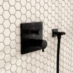 Vitra Square Thermostatic 1 Way Concealed Shower Mixer Matt Black