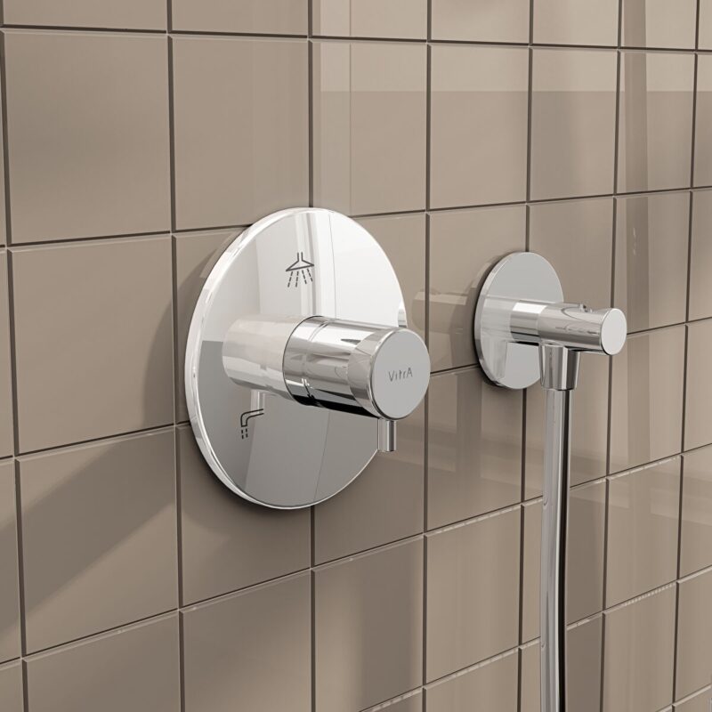 Vitra Root Round 3 Way Diverter (Exposed Part) Chrome