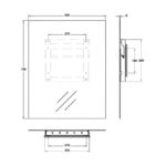 Vitra 550x700mm Capricorn Mirror