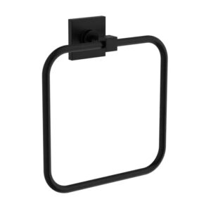 Vitra Root Square Towel Ring Matt Black