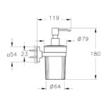 Vitra Root Liquid Soap Dispenser Matt Black