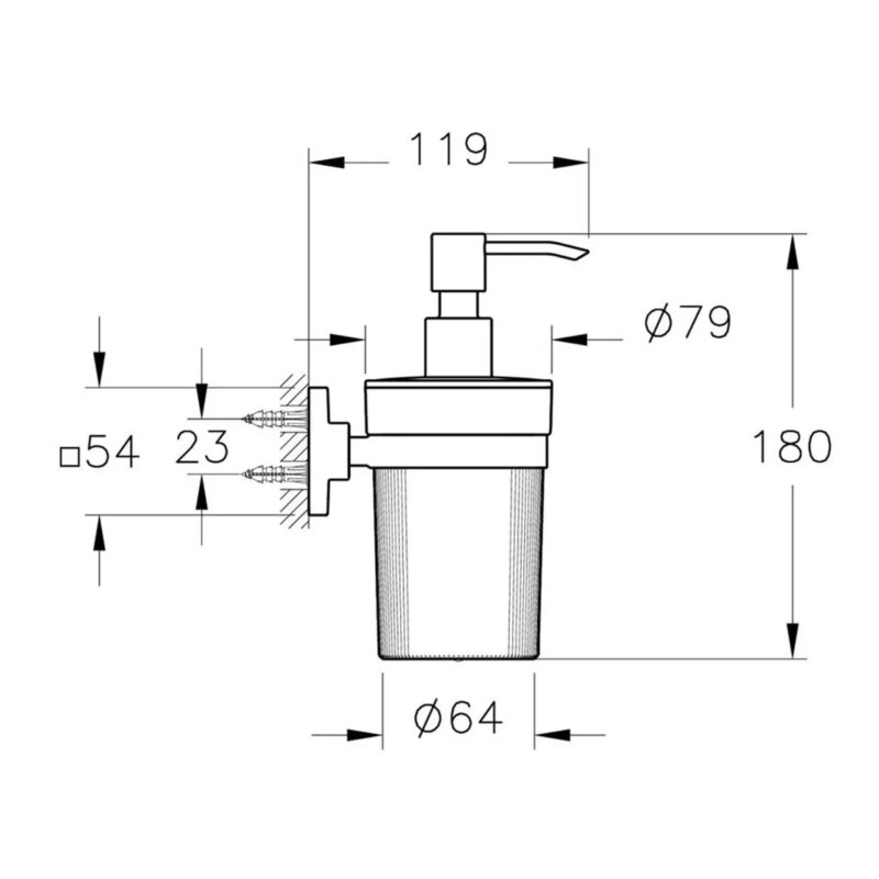 Vitra Root Liquid Soap Dispenser Chrome