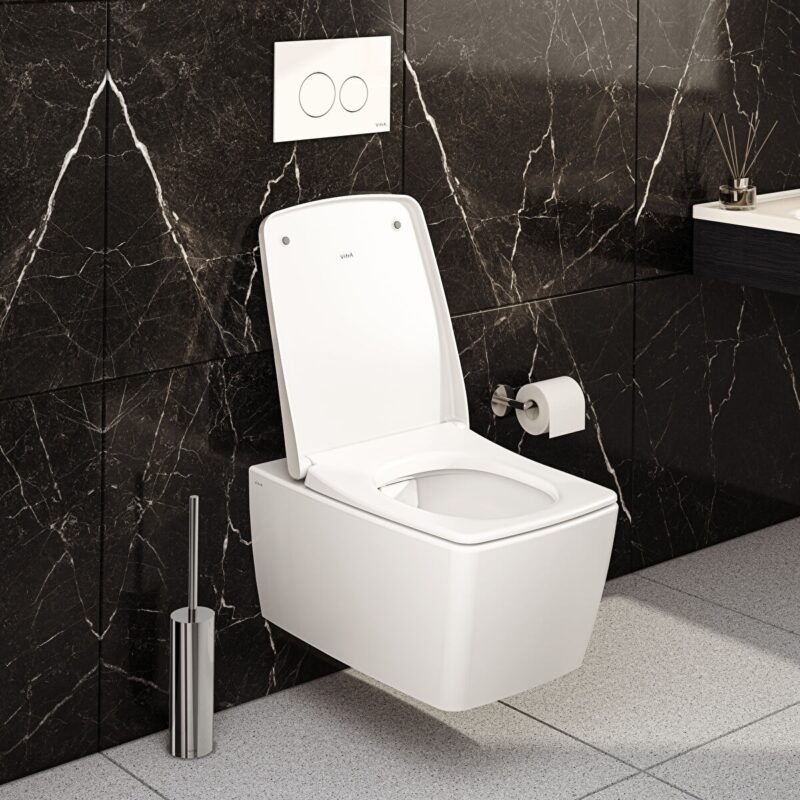 Vitra Origin Freestanding Toilet Brush Holder Chrome