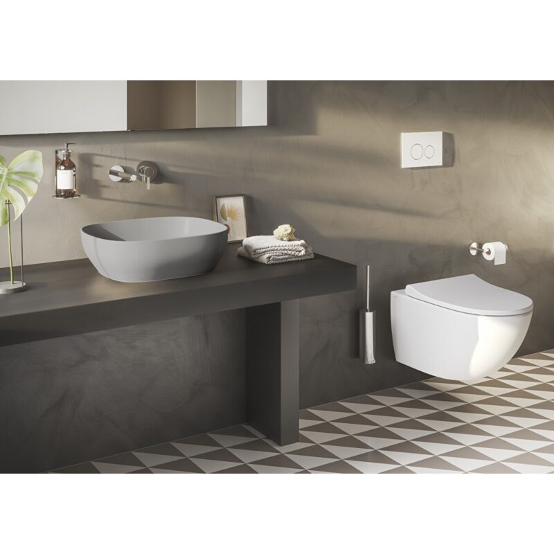 Vitra Origin Wall-Mounted Toilet Brush Holder Chrome