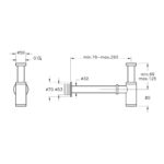 Vitra Origin Bottle Trap for Basins Matt Black