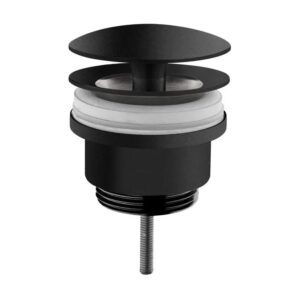 Vitra Universal Free Flow Basin Waste Set Matt Black