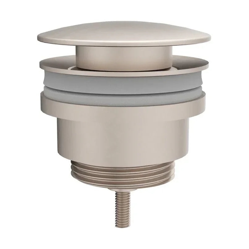 Vitra Basin Waste Set Push Open Brushed Nickel Vitra Basin Waste Set Push Open Brushed Nickel