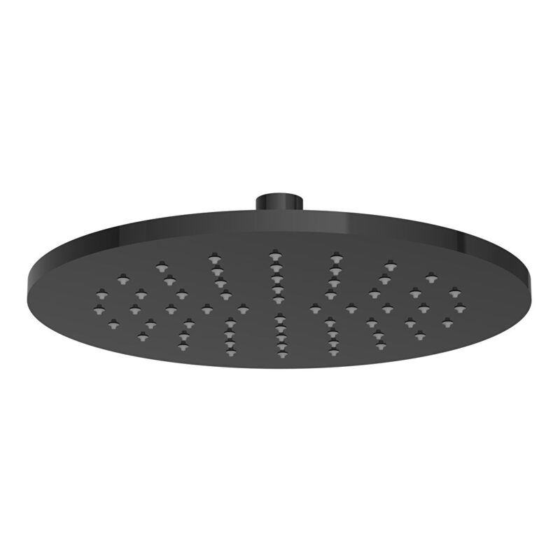 Vitra Suit Round 250mm Fixed Shower Head Black Vitra Suit Round 250mm Fixed Shower Head Black