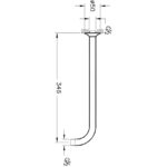 Vitra Long Universal Wall-Mounted Connection Pipe