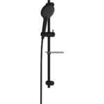 Vitra Bliss Matt Black Rail Shower Set
