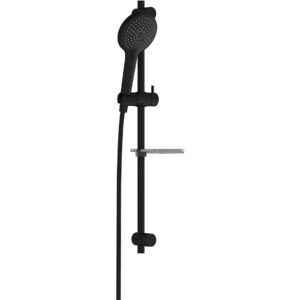 Vitra Bliss Matt Black Rail Shower Set