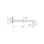 Vitra Suit 90? Wall Shower Arm Chrome