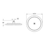 Vitra Origin Classic Round Head Shower Chrome