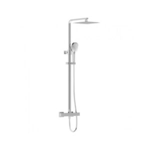 Vitra AquaHeat Bliss S 230 Thermostatic Bar Shower & Fixed Head Chrome