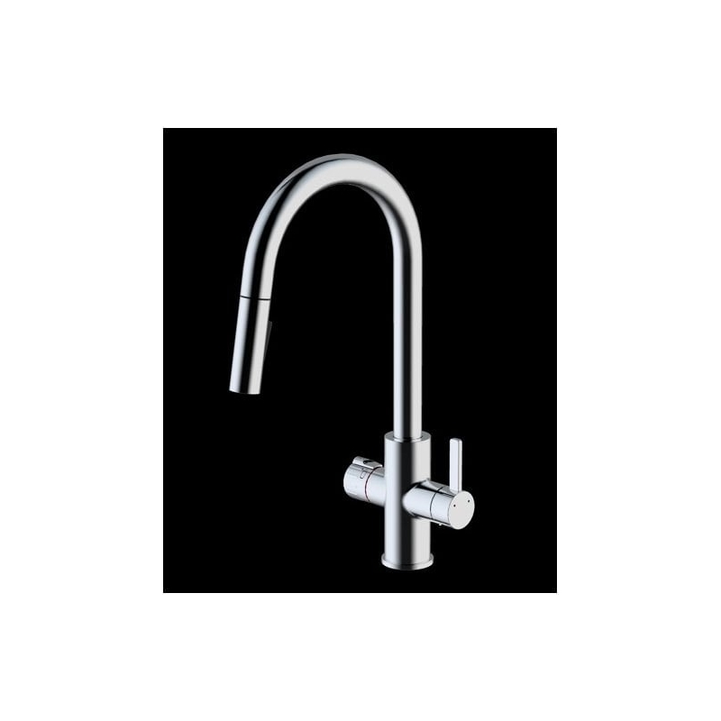 Wash Water OptiH2O Hot Water Unit - 4in1 Pull Out Tap - Brushed Nickel