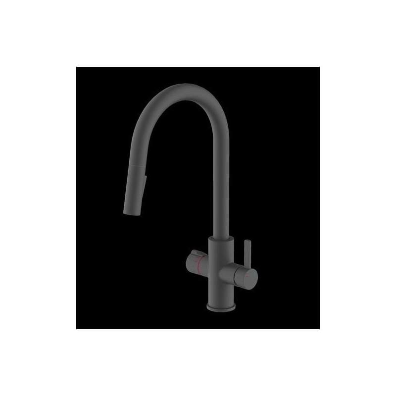 Wash Water OptiH2O Hot Water Unit - 4in1 Pull Out Tap - Matt Black