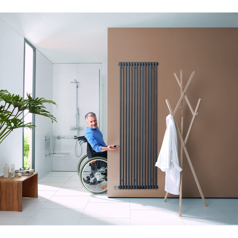 Zehnder Charleston 2 Column Radiator 1792 x 302mm 6 Sections Anthracite Zehnder Charleston 2 Column Radiator 1792 x 302mm 6 Sections Anthracite