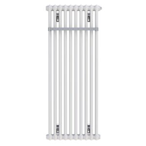 Zehnder Charleston Bar 2 Column Towel Radiator 1192 x 486mm 10 Sections White