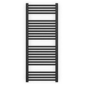 Zehnder Deline Heated Towel Rail 1226 x 500mm Black Matt