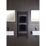 Zehnder Deline Heated Towel Rail 1226 x 600mm Volcanic