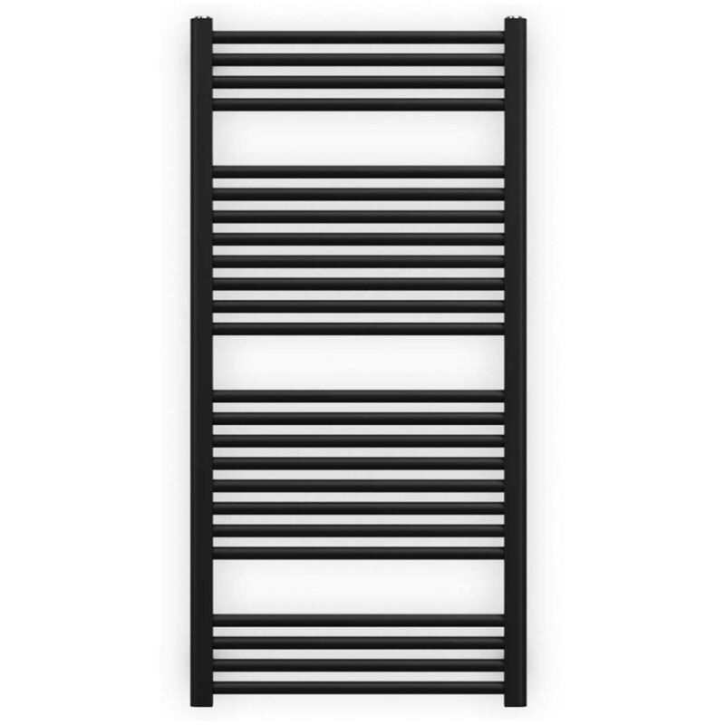 Zehnder Deline Heated Towel Rail 1226 x 600mm Black Matt Zehnder Deline Heated Towel Rail 1226 x 600mm Black Matt