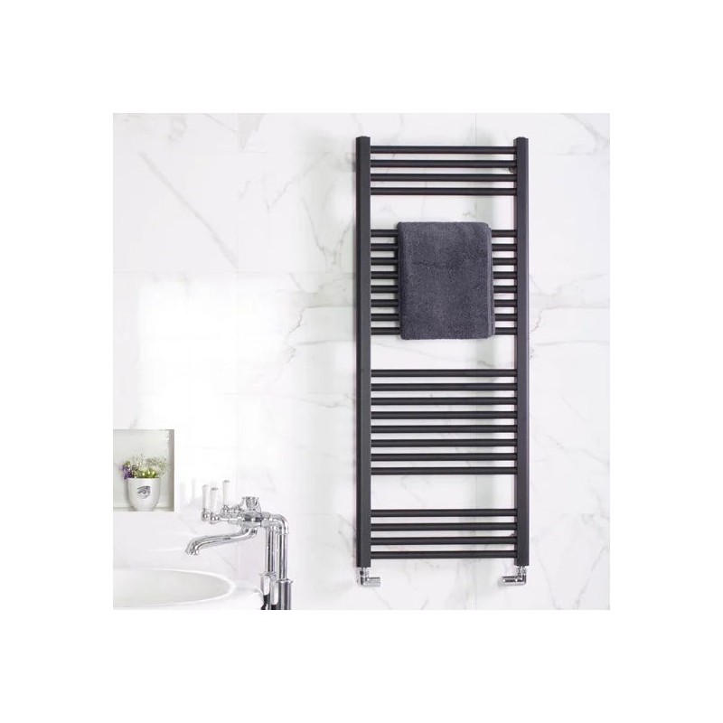Zehnder Deline Heated Towel Rail 1866 x 600mm Anthracite