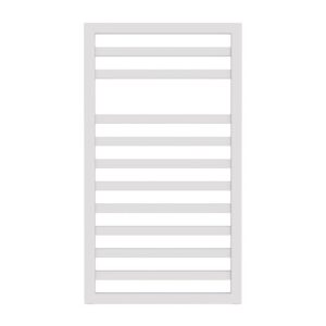 Zehnder Quaro Spa Heated Towel Rail 803 x 450mm Traffic White
