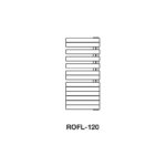 Zehnder Roda Spa Asym Left Heated Towel Rail 1183 x 550mm Beige Quartz
