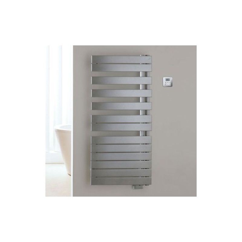 Zehnder Roda Spa Asym Left Heated Towel Rail 1676 x 550mm Titane
