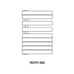 Zehnder Roda Spa Asym Right Heated Towel Rail 805 x 550mm Traffic White