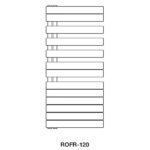 Zehnder Roda Spa Asym Right Heated Towel Rail 1183 x 550mm Anthracite