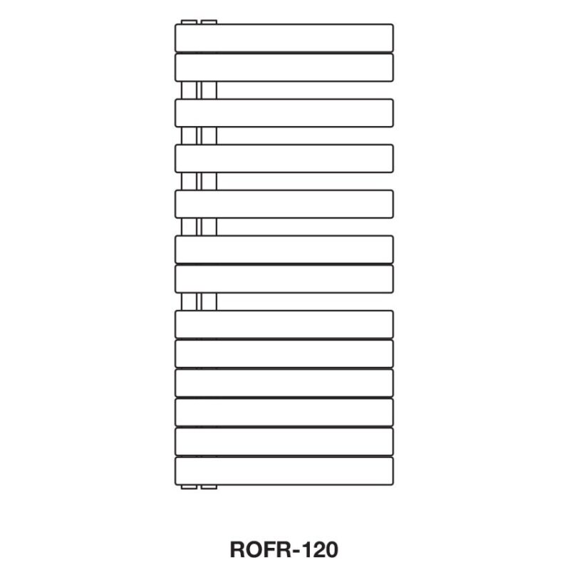Zehnder Roda Spa Asym Right Heated Towel Rail 1183 x 550mm Beige Quartz