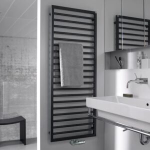 Zehnder Subway Heated Towel Rail 1261 x 600mm Black Matt