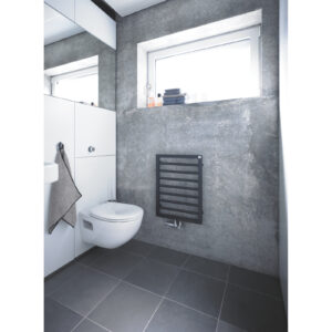 Zehnder Subway Heated Towel Rail 1549 x 450mm Black Matt