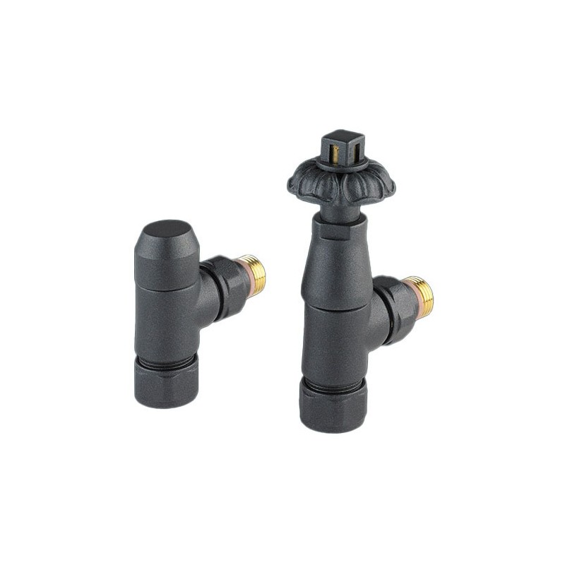 Zehnder Antique Style Valve Set 17 Angled Thermostatic Radiator Valves Volcanic Zehnder Antique Style Valve Set 17 Angled Thermostatic Radiator Valves Volcanic