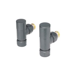 Zehnder Valve Set 27 Angled Manual Radiator Valves Volcanic